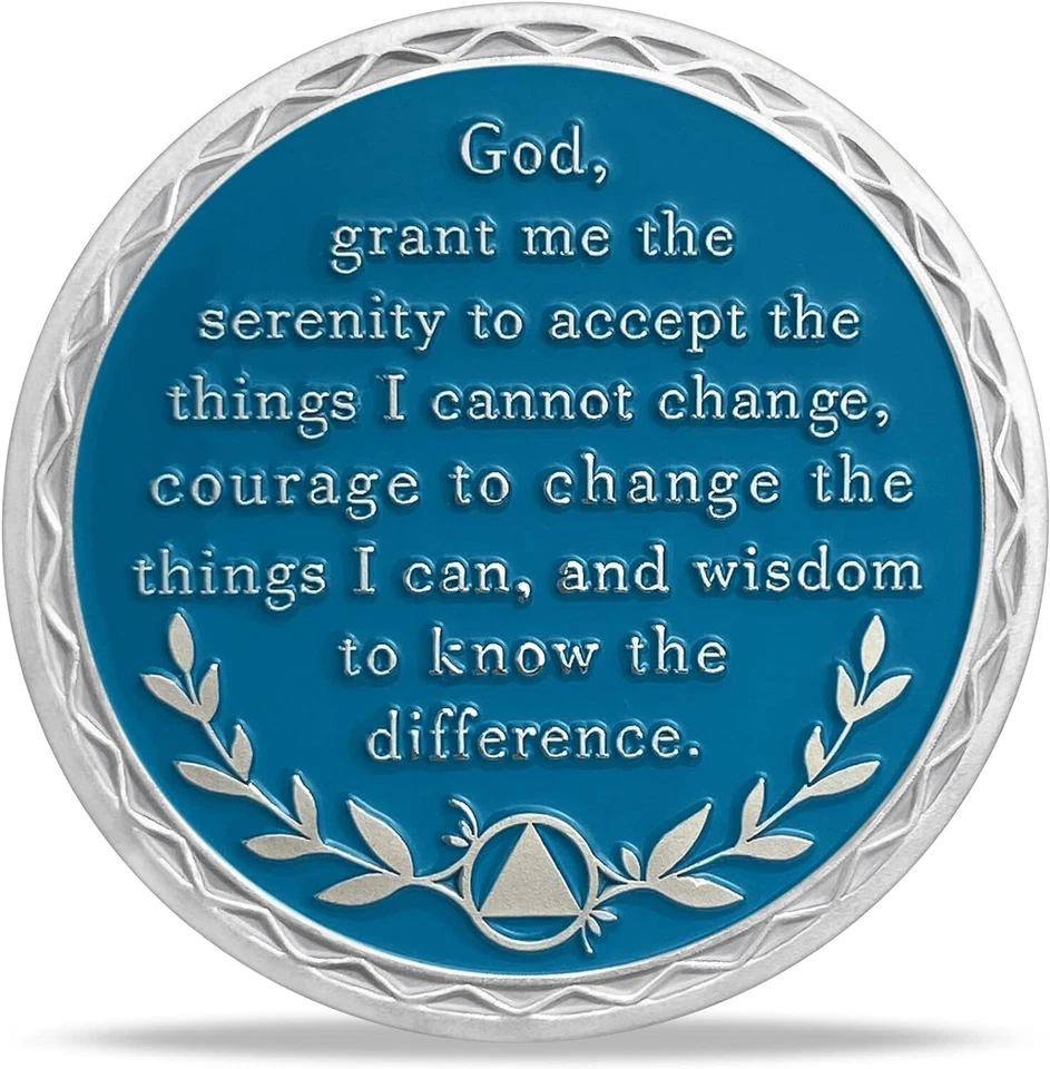 3 Year Sobriety Coin, AA Chips Medallion Alcoholics Anonymous Three Years Sober - Image 2 of 4