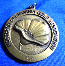 NORTHERN CALIFORNIA GOLF ASSOC TWO MAN MEDAL PIN GREAT PIECE OF GOLF HISTORY