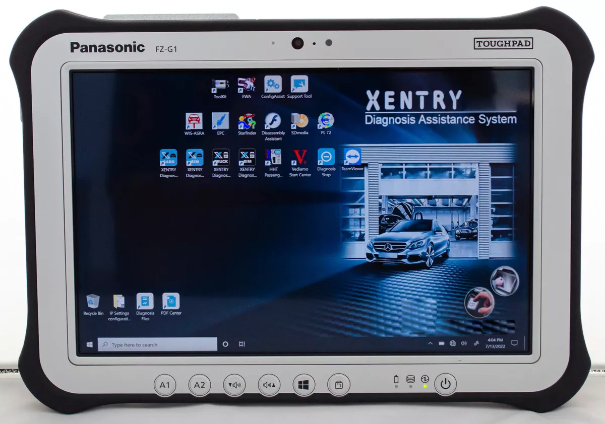 Panasonic ToughPad FZ-G1 i5 + DAS XENTRY Tablet 09.2022 for MB Panasonic ToughPad FZ-G1 i5 + DAS XENTRY Tablet 09.2022 for MB
