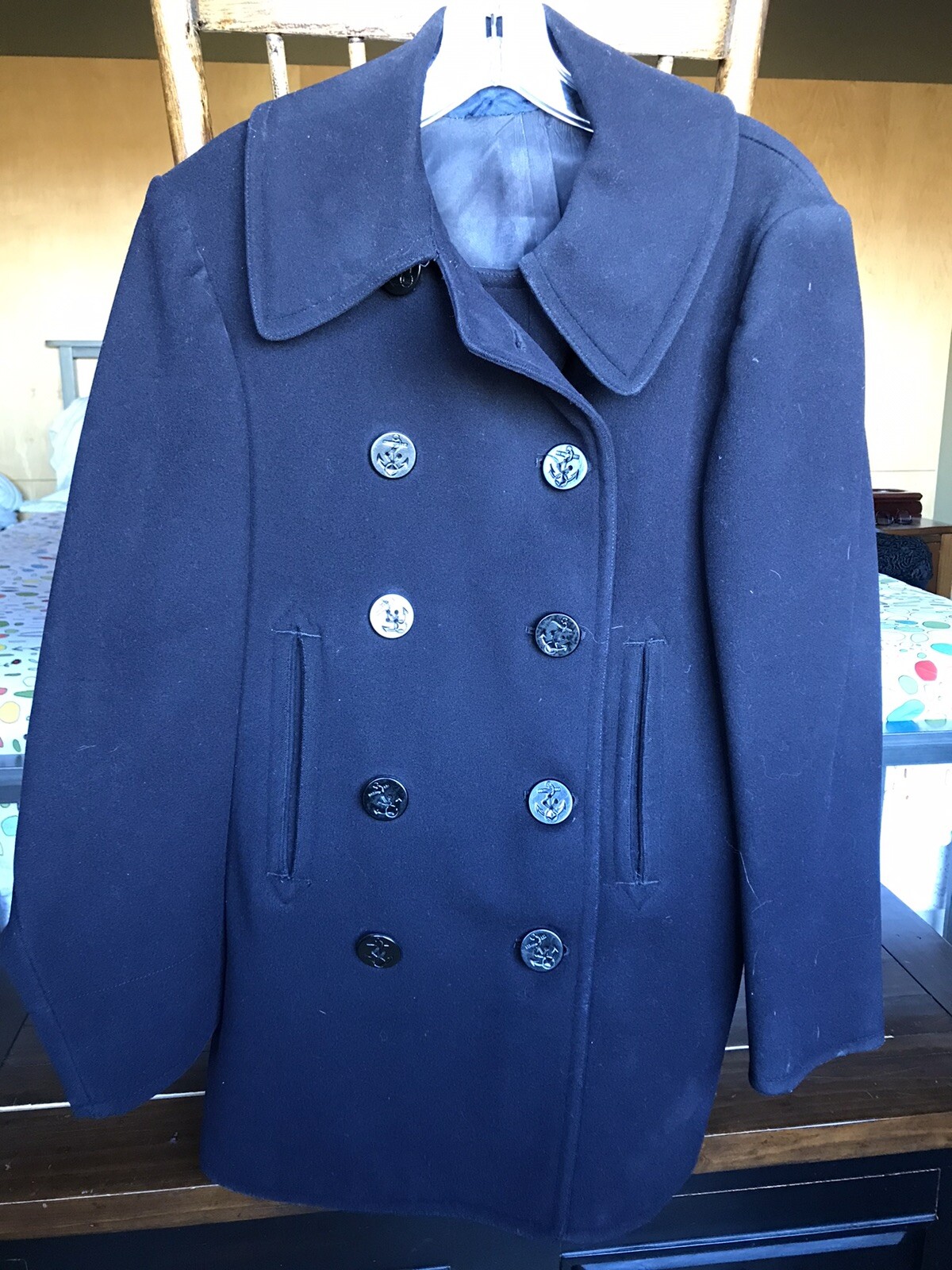navy blue peacoat men