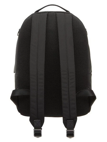 NWT EMPORIO ARMANI BLACK ECO-LEATHER BACKPACK Y4O362 Y216J