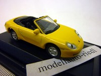 25319 Schuco 1:87 Porsche 911 Cabrio Gelb