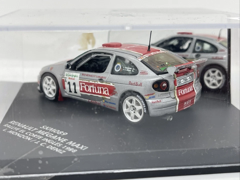 VITESSE SKID SKM089 1:43 RENAULT MEGANE MAXI RALLYE EL CORTE INGLES MODELO 1998 Foto 3 de 4
