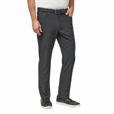 Greg Norman Men's 5 Pocket Pants - BLACK TAN NAVY COLOR 
