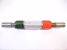 Used Go / No Go Pin Plug Gage, Go PD: .796 , No go PD: .797