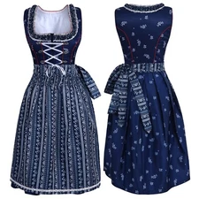 Elegant Bavarian Dirndl Dress – Custom Fit, Luxe Lace, Authentic Alpine Charm