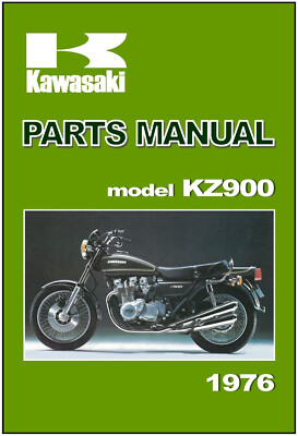 KAWASAKI Parts Manual KZ900 Z900 KZ900-A4 1976 Replacement Spares