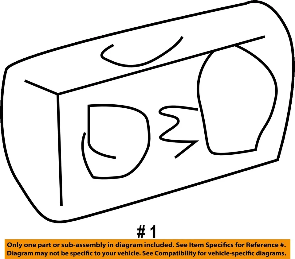 Placa de identificación exterior GM OEM 97-07 C1500 cabina suburbana 15036134 Foto 2 de 2