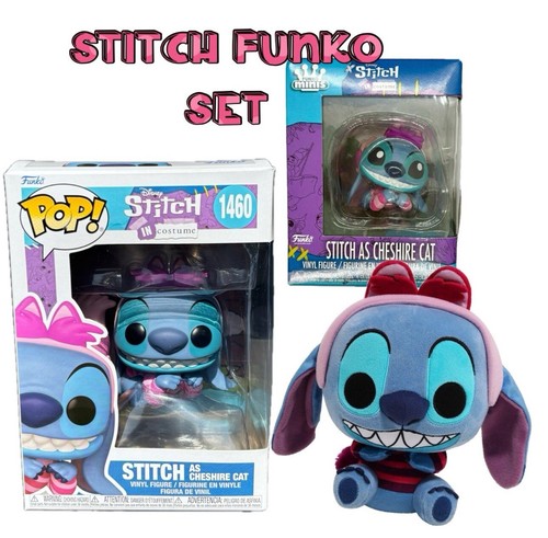 Disney Stitch In Costume Cheshire Cat Funko Pop! 1460+Plushies+Funko Minis SET