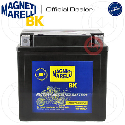 MAGNETBATTERIE MARELLI YB7L-B2 12V 8Ah YAMAHA YFM R Raptor 80 2002 2003 2004