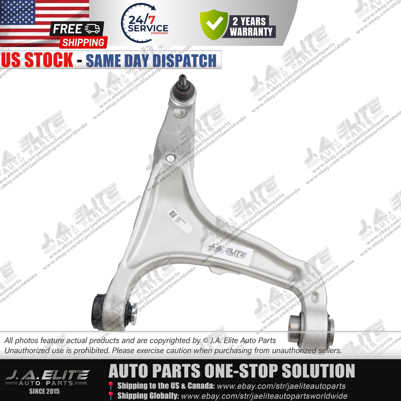 Genuine Front Right Lower Control Arm for Maserati Levante 670213729 / 670031992