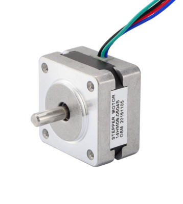 STEPPERONLINE Nema 14 Stepper Motor Schrittmotor 0.9deg 5Ncm 0.5A 35x20mm Φ5mm