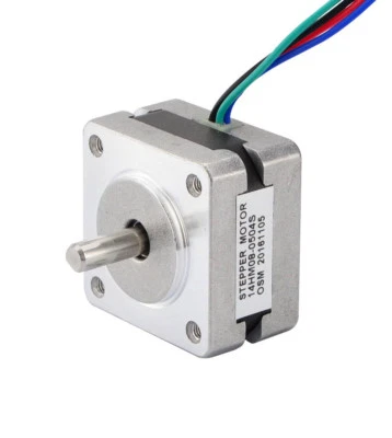 STEPPERONLINE Nema 14 Stepper Motor Schrittmotor 0.9deg 5Ncm 0.5A 35x20mm Φ5mm - Bild 1 von 4
