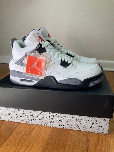 Nike Air Jordan 4 Retro Cement 8.5 2012 308497 103 Box Nike Air Jordan 4 Retro Cement 8.5 2012 308497 103 Box