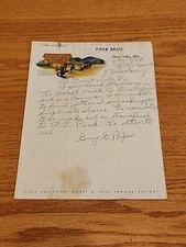 1937 McCormick Deering Farm Machines and Implements IHC Letter Stationery  