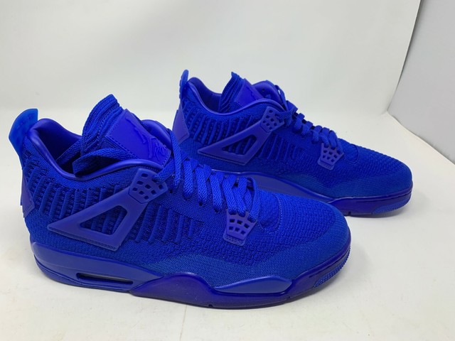 Air Jordan Retro 4 Flyknit Blue Aq3559-400 Size 12 Limited 100 Authentic for sale online | eBay