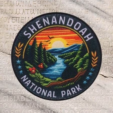 Shenandoah National Park Patch Iron-on Applique Nature Badge Blue Ridge Mountain