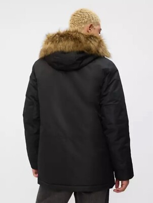 Gap Mens Size L Black ColdControl Max Snorkel Coat Long Sleeve