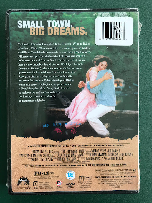 Welcome Home Roxy Carmichael DVD Winona Ryder Jeff Daniels