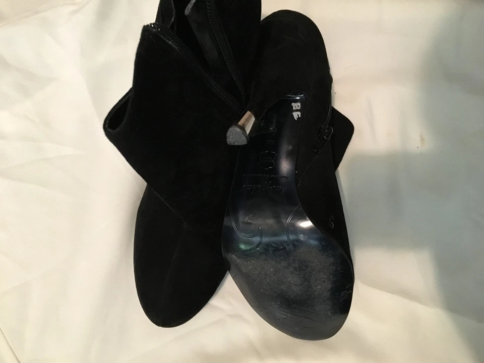 BABY PHAT размер 8,5B лодыжки загрузки стороны молнии черная замша кожаная обувь женщин современный - Изображение 3 из 3