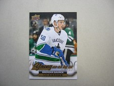 2015/16 UPPER DECK YOUNG GUNS CANVAS HOCKEY CARD #C220 BRENDAN GAUNCE ROOKIE NM