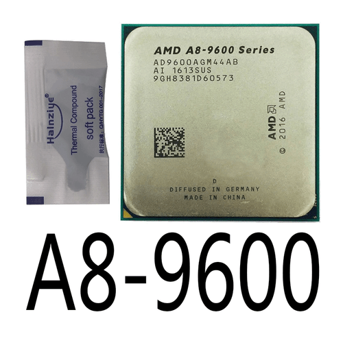 Processeur processeur AMD APU A8-9600 3,1 GHz 4 cœurs 6 GPU 2M socket AM4 AM4 - Photo 1/1