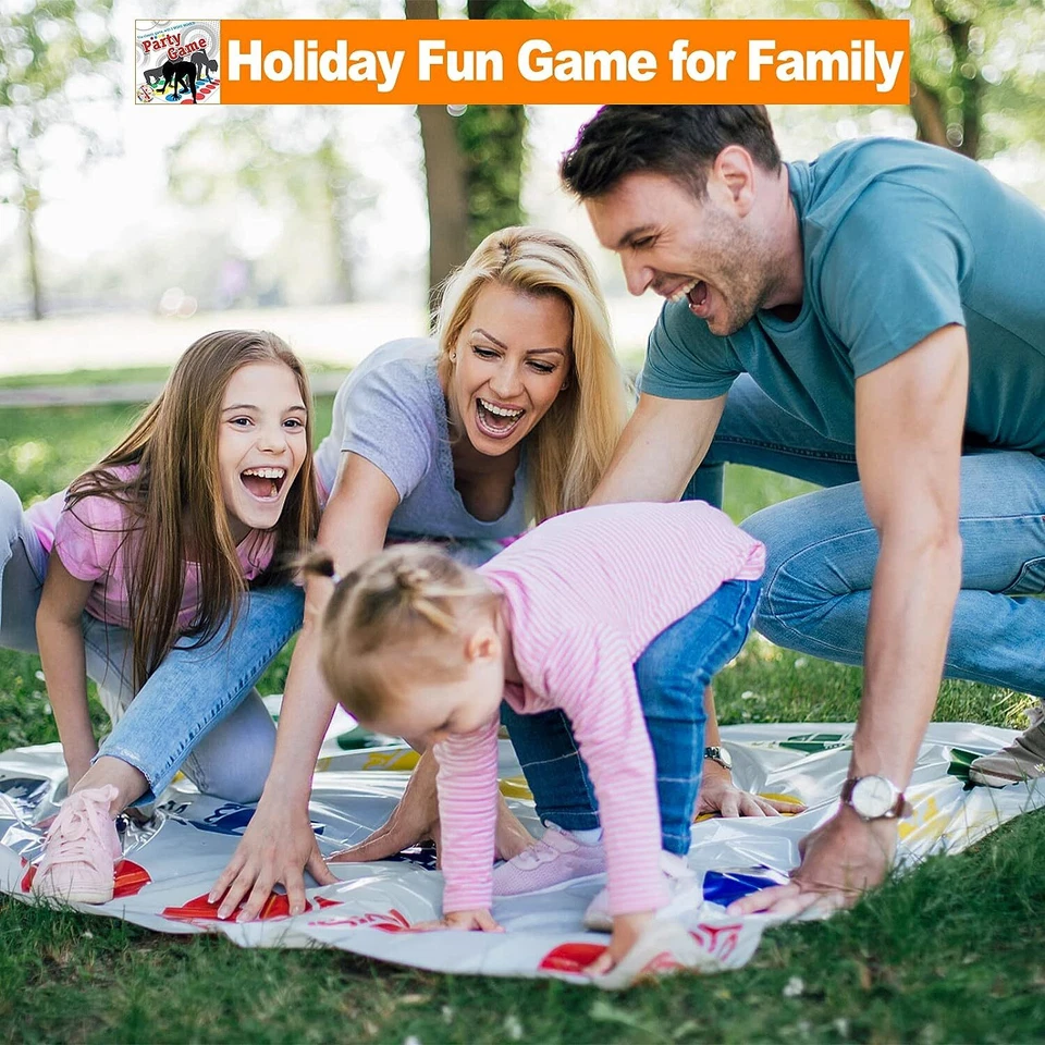 Twister Family Kid Children Classic Funny Party Body Game More Moves Indoor Game - Image 3 of 4
