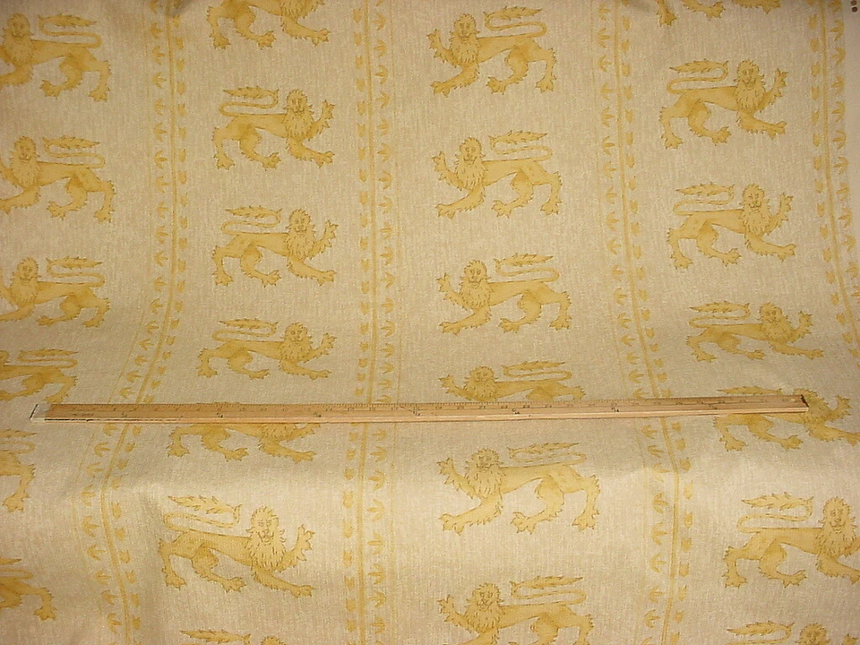 Tela de tapicería de algodón con estampado dorado coral dorado Andrew Martin Ivanhoe 9-1/8 Foto 4 de 4
