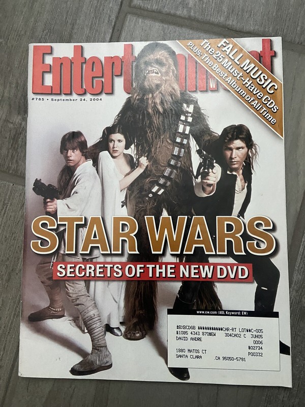 Entertainment Weekly: STAR WARS ORIGINAL CAST MEMBERS - SEPTEMBER 24, 2004