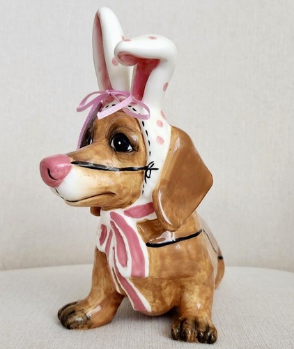 Blue Sky Clayworks Dachshund Dog Easter Bunny Ears Costume NWT Auth Retailer - Picture 3 of 7