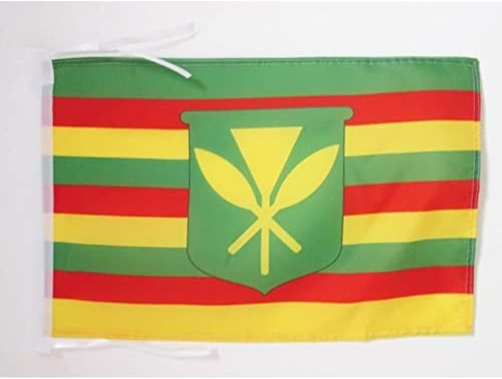 AZ FLAG Hawaii Kanaka Maoli Flag 18'' x 12'' Cords - Native
