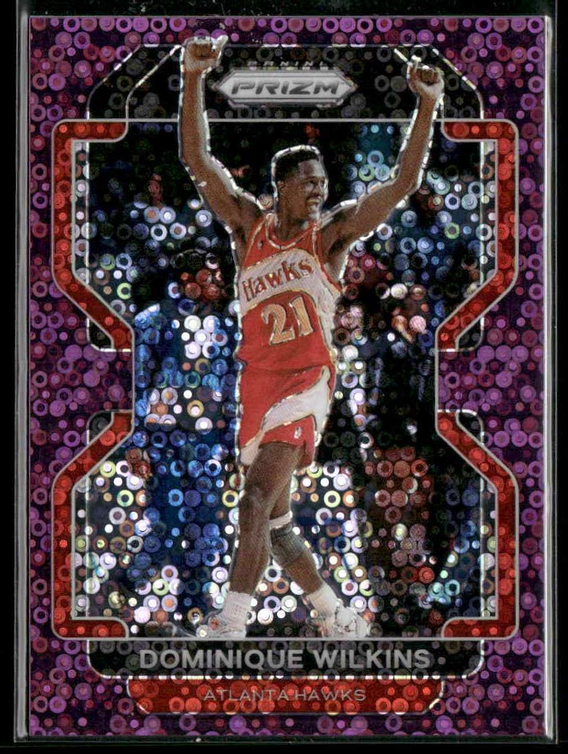 2021-22 Panini Prizm #252 Dominique Wilkins Fast Break Purple #/75