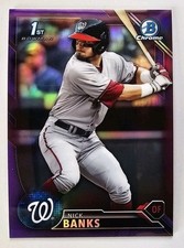 2016 Bowman Draft Chrome Draft Picks Purple Refractor /250 Nick Banks #BDC-79