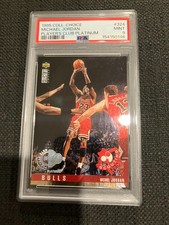 1995-96 Collector's Choice Michael Jordan Platinum Player's Club #324 PSA 9