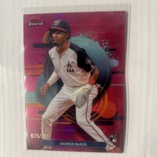 2025 Topps Finest - Uncommon Darren Baker #156 Magenta Refractor /300 (RC)