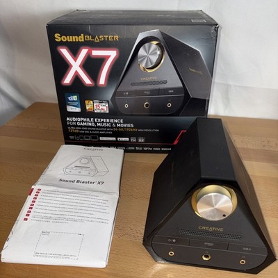 Creative Sound Blaster X7 USB DAC & Audio Amplifier - Black- Good Condition