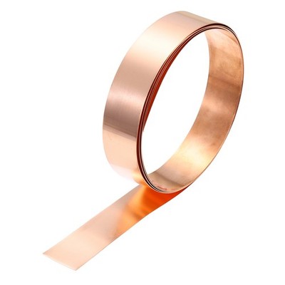 0.3mm x 30mm x 2000mm Copper Sheet Roll Copper Strip Flashing Metal Foil Plate