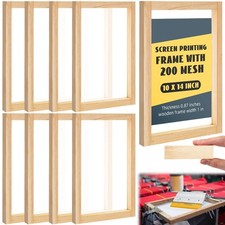 8 Pcs 10 x 14 Inch Wood Silk Screen Printing Frames for Beginners Clear Preci