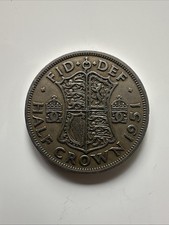 1951 George VI Half Crown Coin