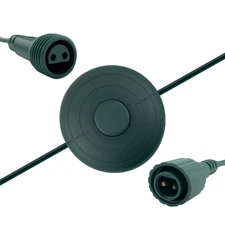 Replacement 6FT Power Cord Foot Switch for Christmas LED Lights 15mm 5/8in Plug