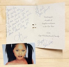 Foxy Brown Autograph Signed Greeting Card Hip-Hop Rap Lil Kim Nicki Minaj