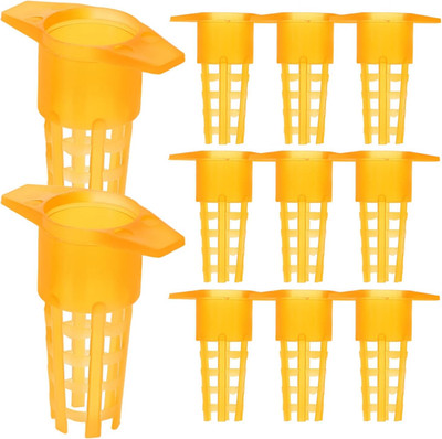 100Pcs Queen Bee Cages Cover Beekeeping Catcher Cup Tube Plastic Bee Isolator Cl