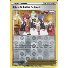 227/264 Chili & Cilan & Cress | Uncommon Reverse Holo Pokemon Card Fusion Strike