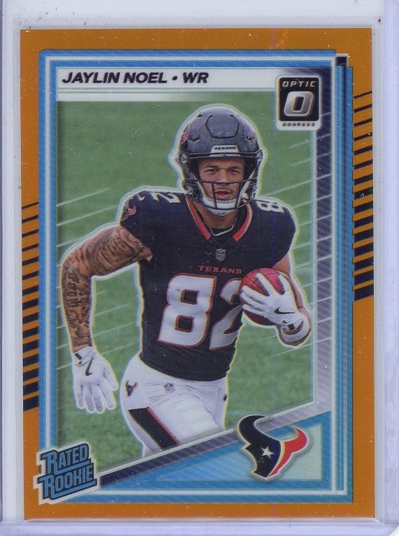 2025 Donruss Optic #241 Jaylin Noel Orange /299 Houston Texans bk749