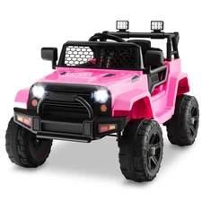 12V Kids Ride On Truck Car Electric Vehicle Remote w/ Music & Light Pink