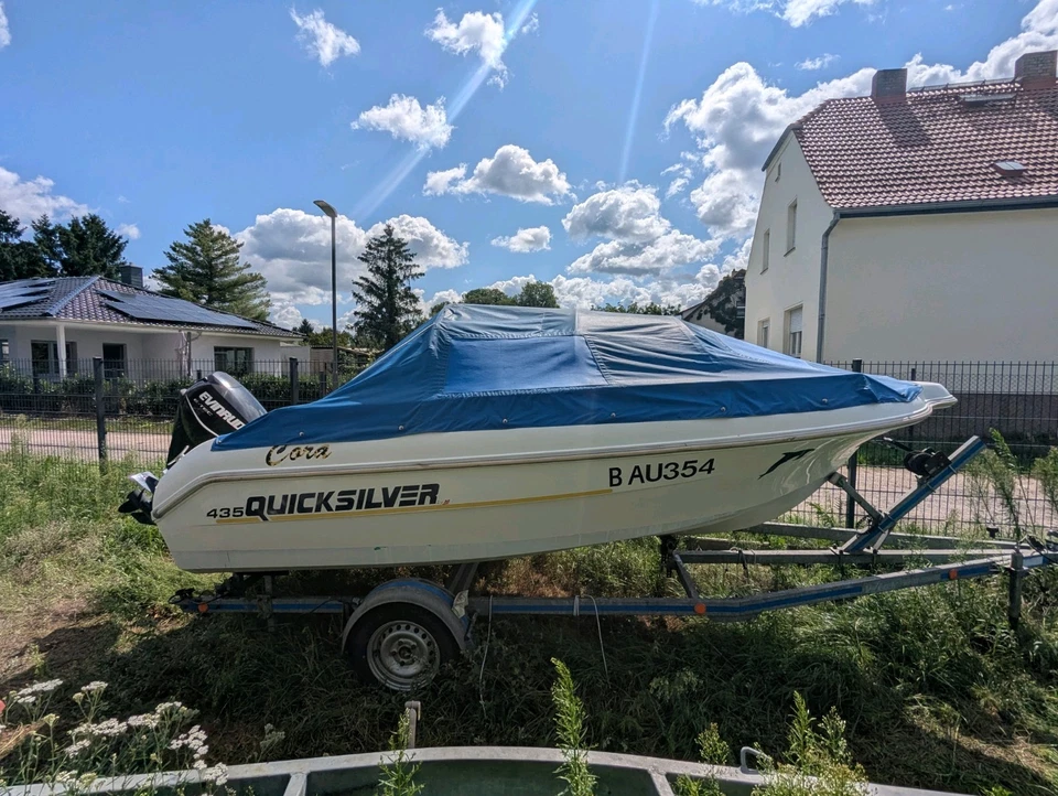 Boot Quicksilver 435 Open + Wick Trailer - Bild 4 von 4