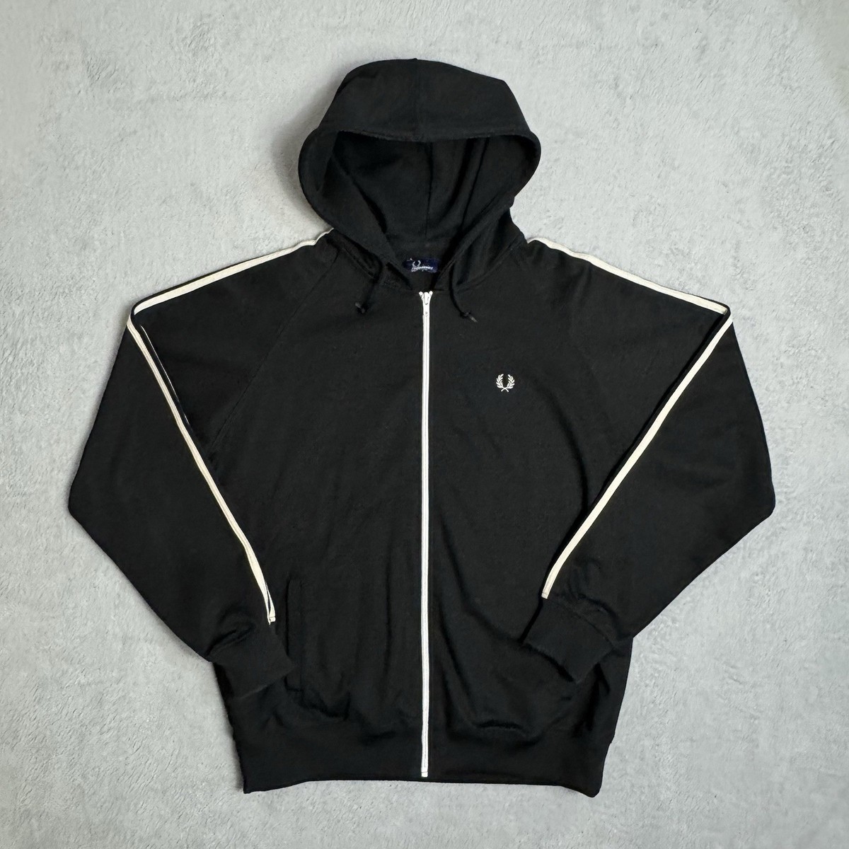 Fred Perry Sportswear Vintage Hooded Track Top Full Zip Hoodie