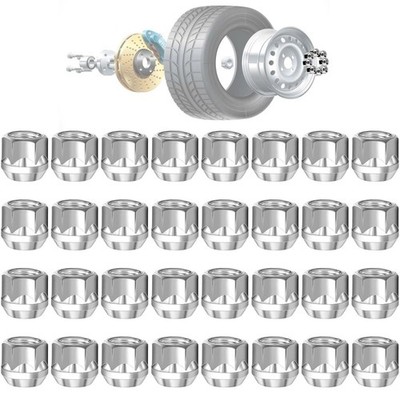 M14×1.5 Open-End Lug Nuts with 60 Degre Conical M14x1.5 32PCS | eBay