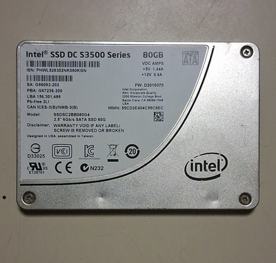 Intel DC S3500 80GB 2.5'' SATA III Internal SSD SSDSC2BB080G4