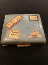 Vintage Gillette Ladies Shaving Razor in Brass Box Compact Travel Kit elegance!